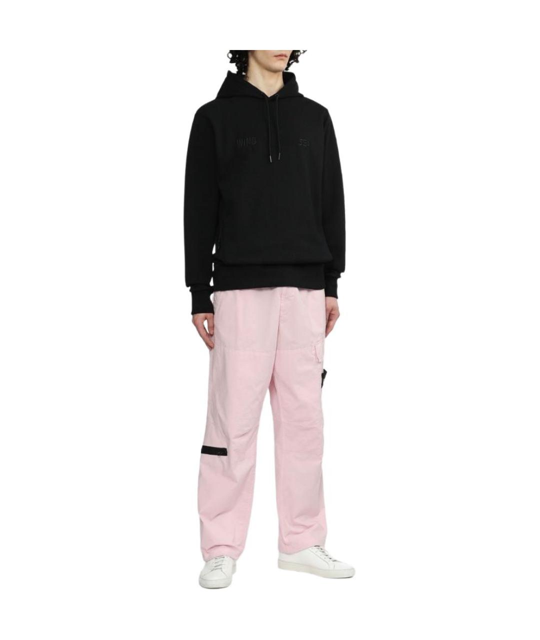 STONE ISLAND Розовые повседневные брюки, фото 3