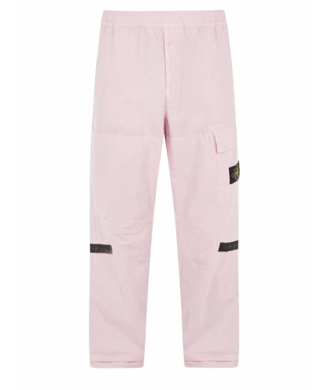 STONE ISLAND Розовые повседневные брюки, фото 1