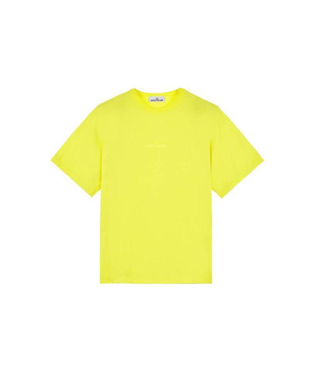 STONE ISLAND Желтая футболка, фото 4