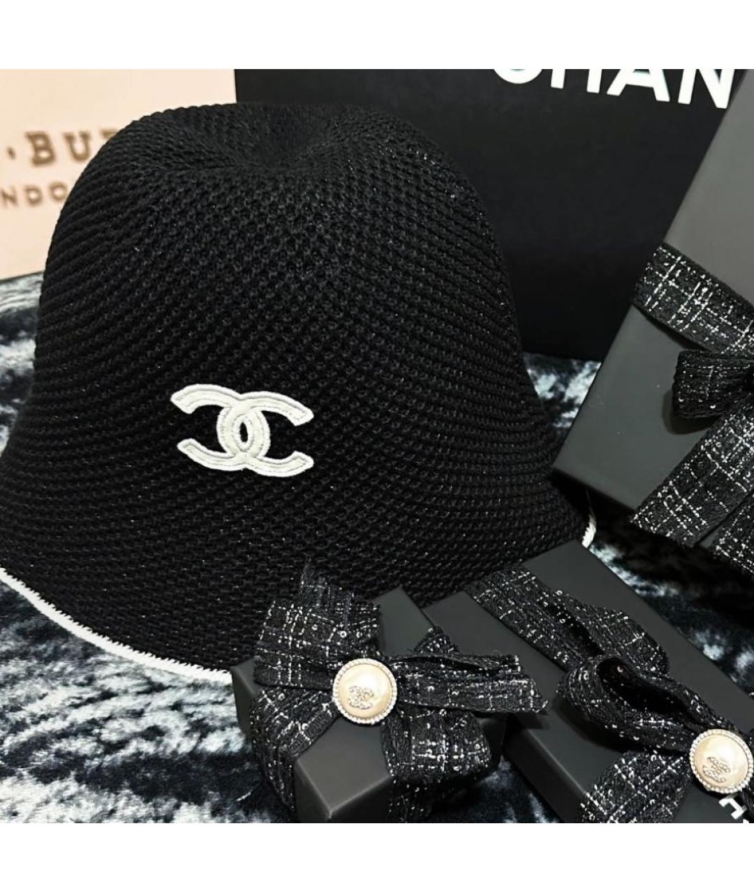 CHANEL Черная панама, фото 5