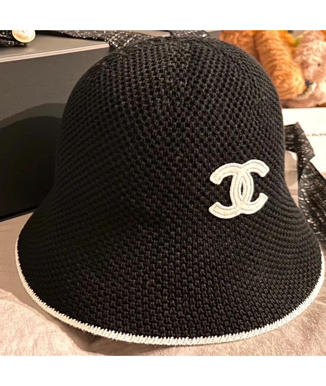 CHANEL Черная панама, фото 4