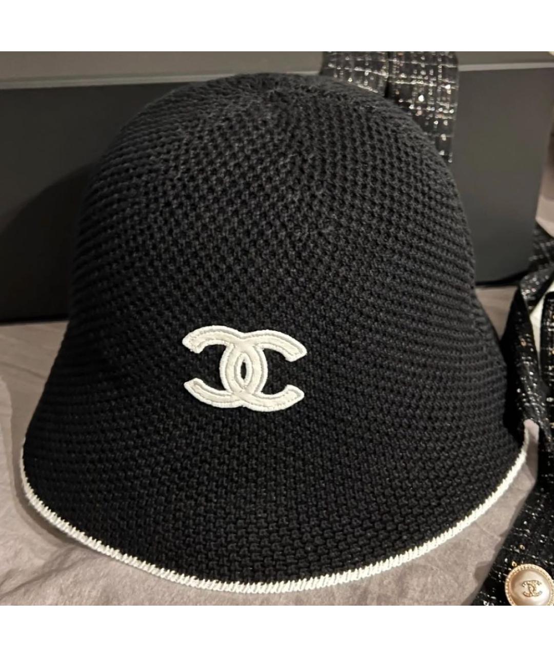 CHANEL Черная панама, фото 3