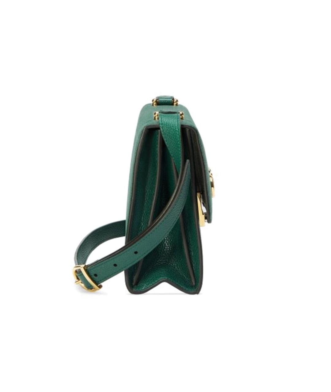 GUCCI Зеленая кожаная сумка через плечо, фото 3