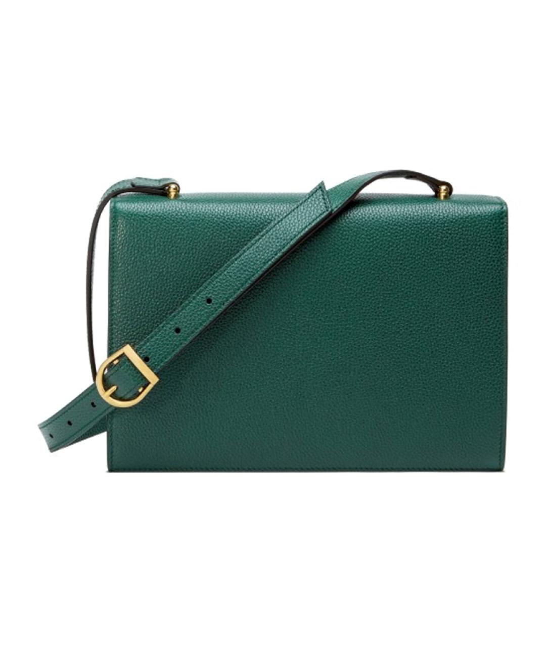 GUCCI Зеленая кожаная сумка через плечо, фото 4