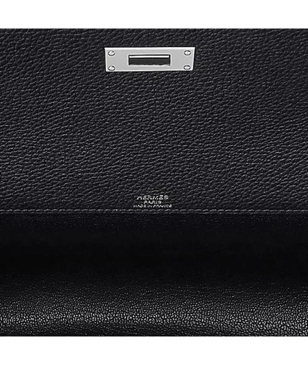 HERMES Черная кожаная папка для документов, фото 4
