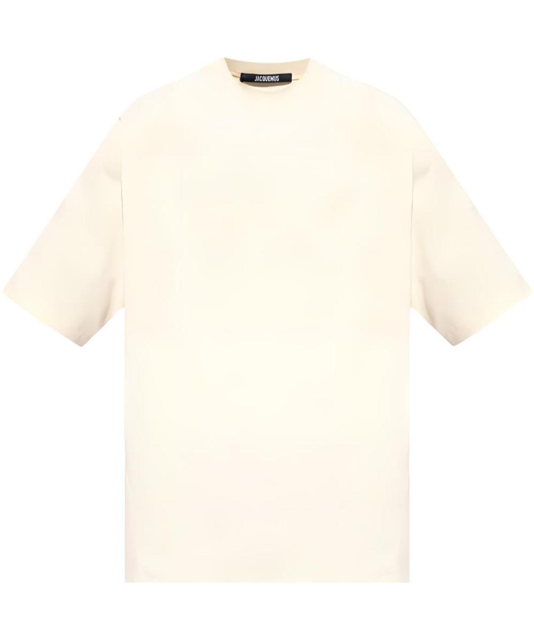 JACQUEMUS Желтая хлопковая футболка, фото 1