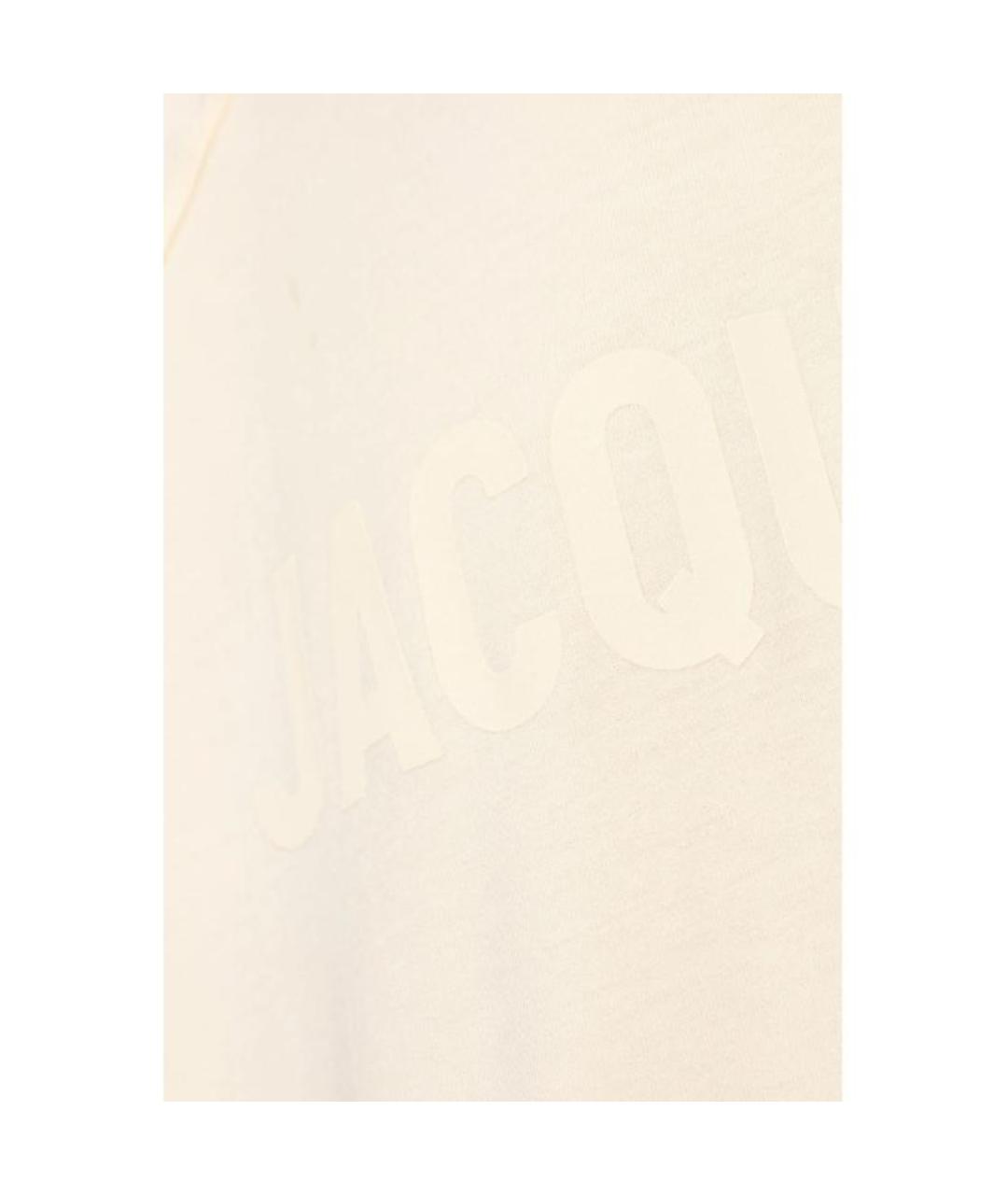 JACQUEMUS Желтая хлопковая футболка, фото 5