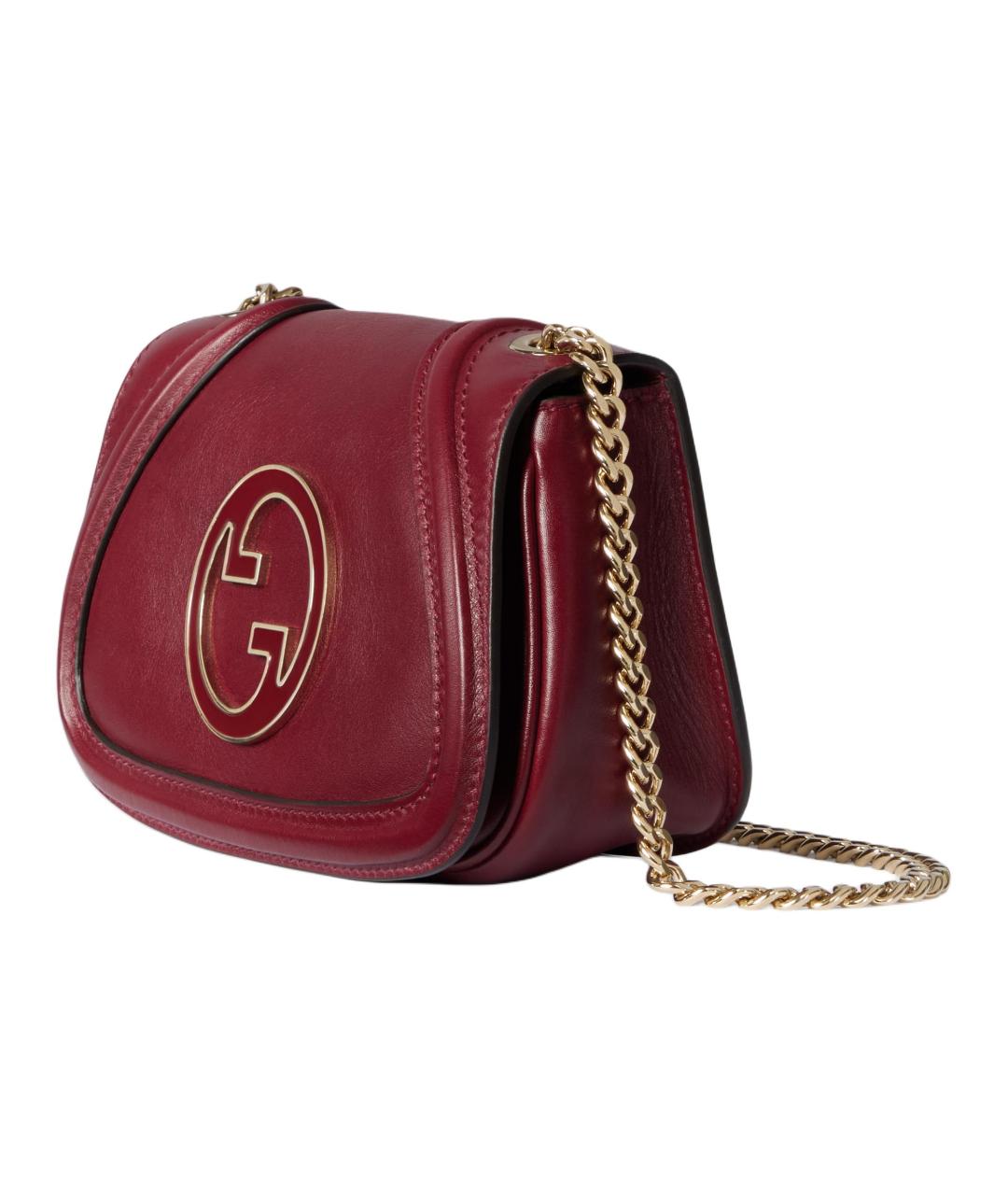 GUCCI Красная кожаная сумка через плечо, фото 2