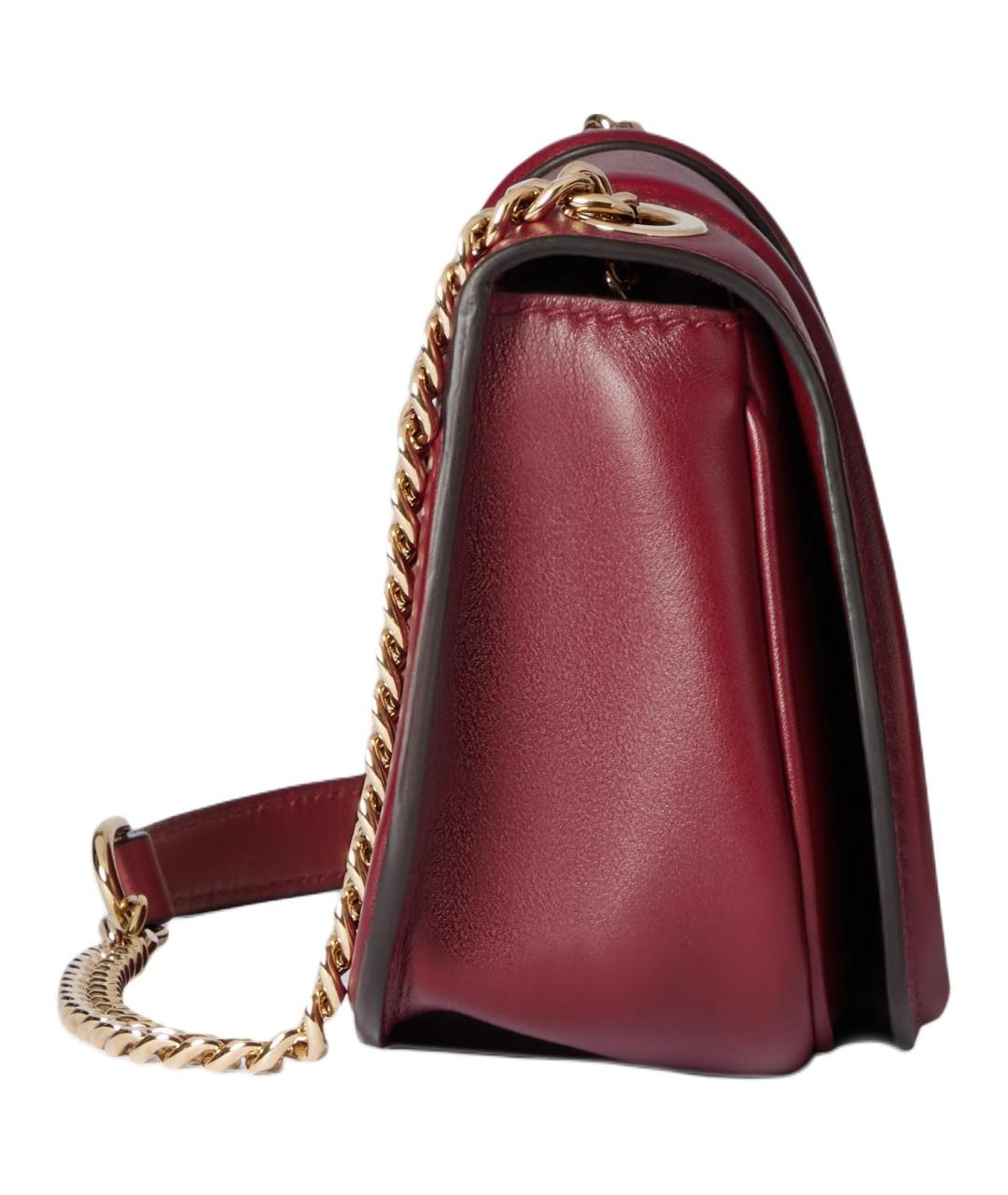 GUCCI Красная кожаная сумка через плечо, фото 3