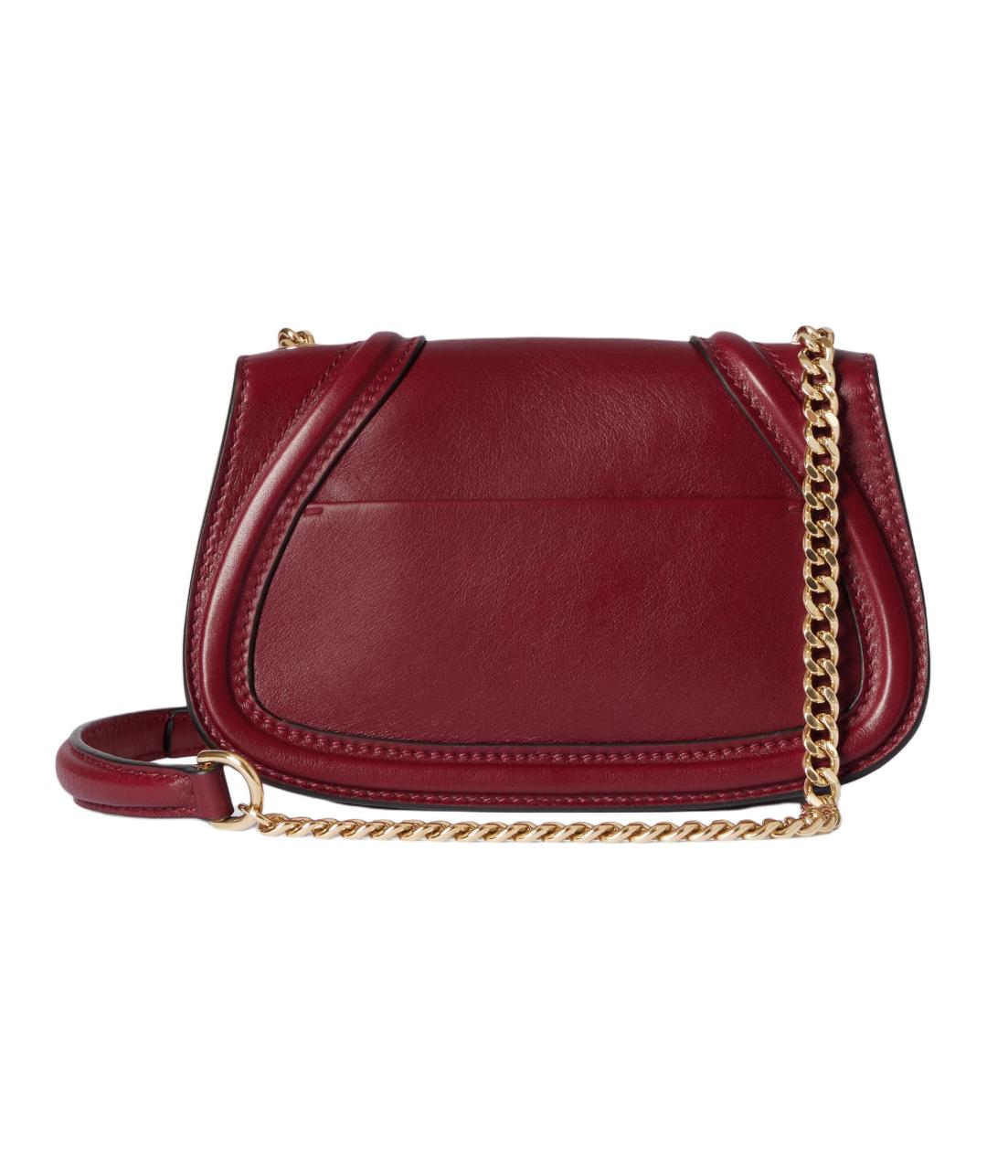 GUCCI Красная кожаная сумка через плечо, фото 4