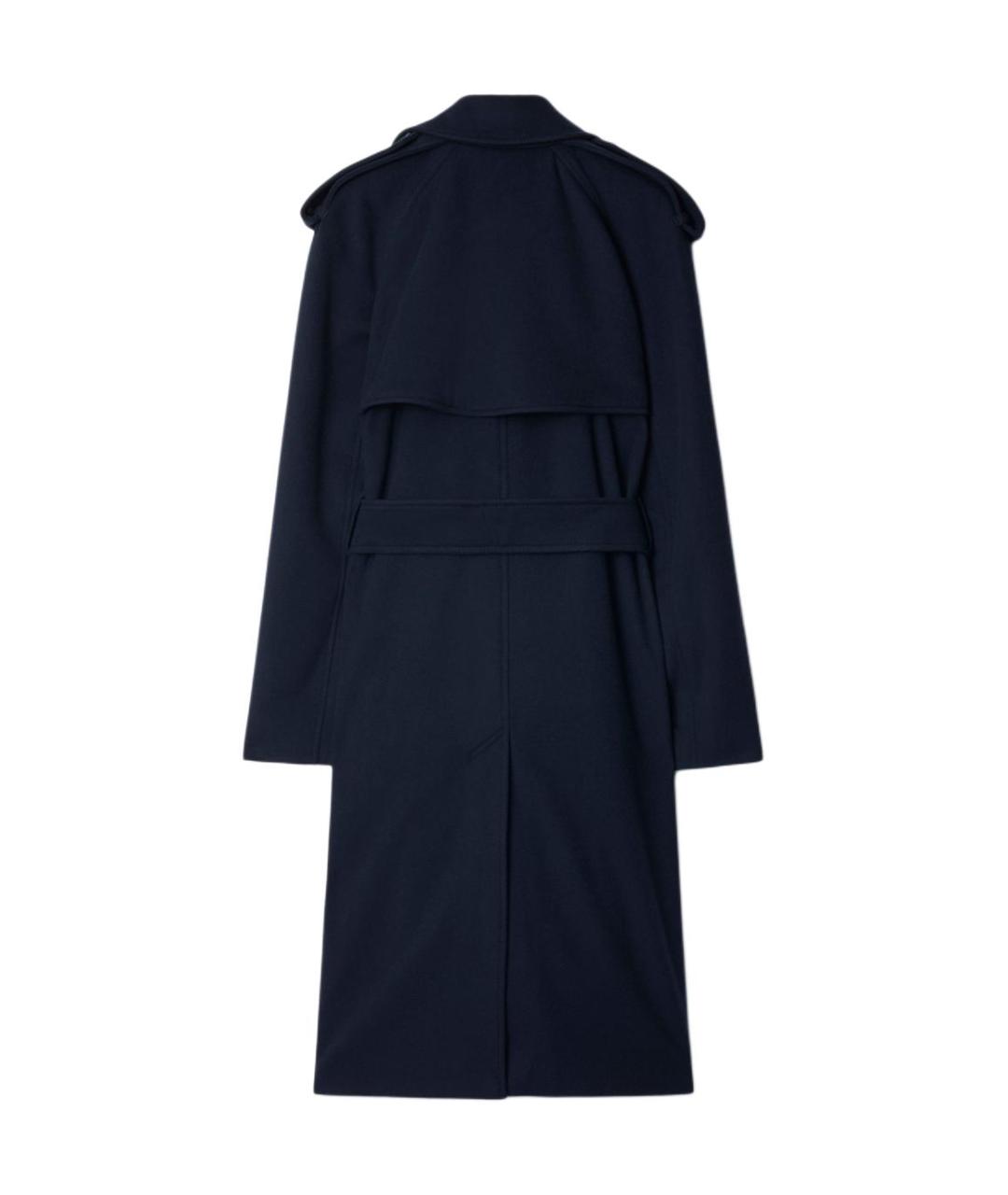BURBERRY Темно-синее кашемировое пальто, фото 2