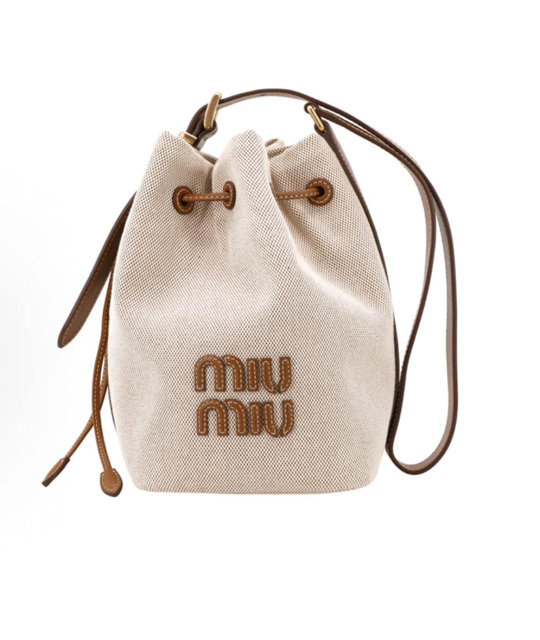 MIU MIU Бежевая сумка тоут, фото 1