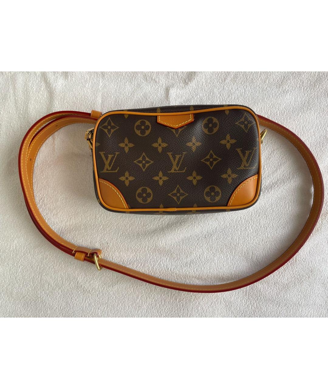 LOUIS VUITTON Коричневая сумка через плечо, фото 5