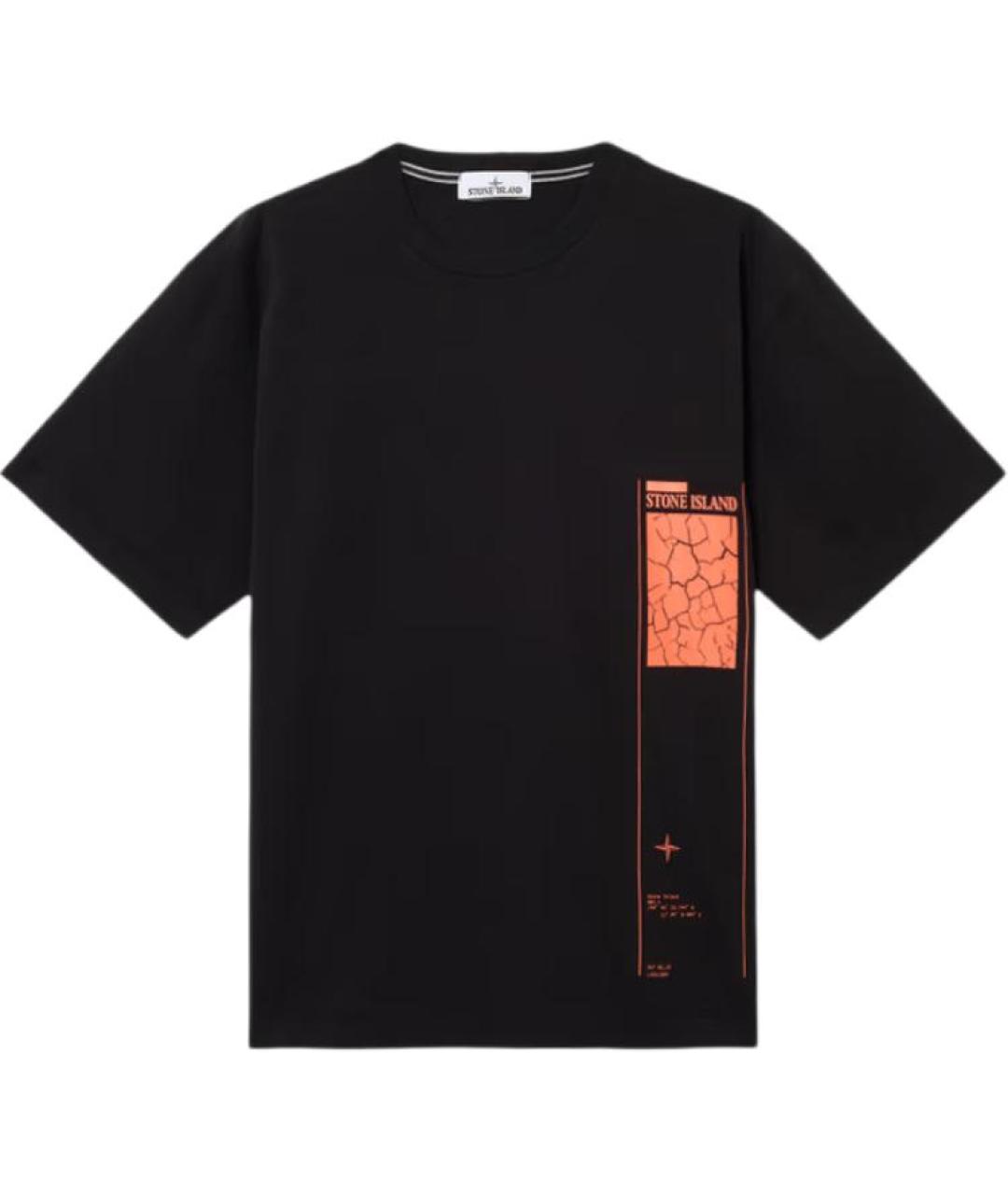 STONE ISLAND Черная футболка, фото 1