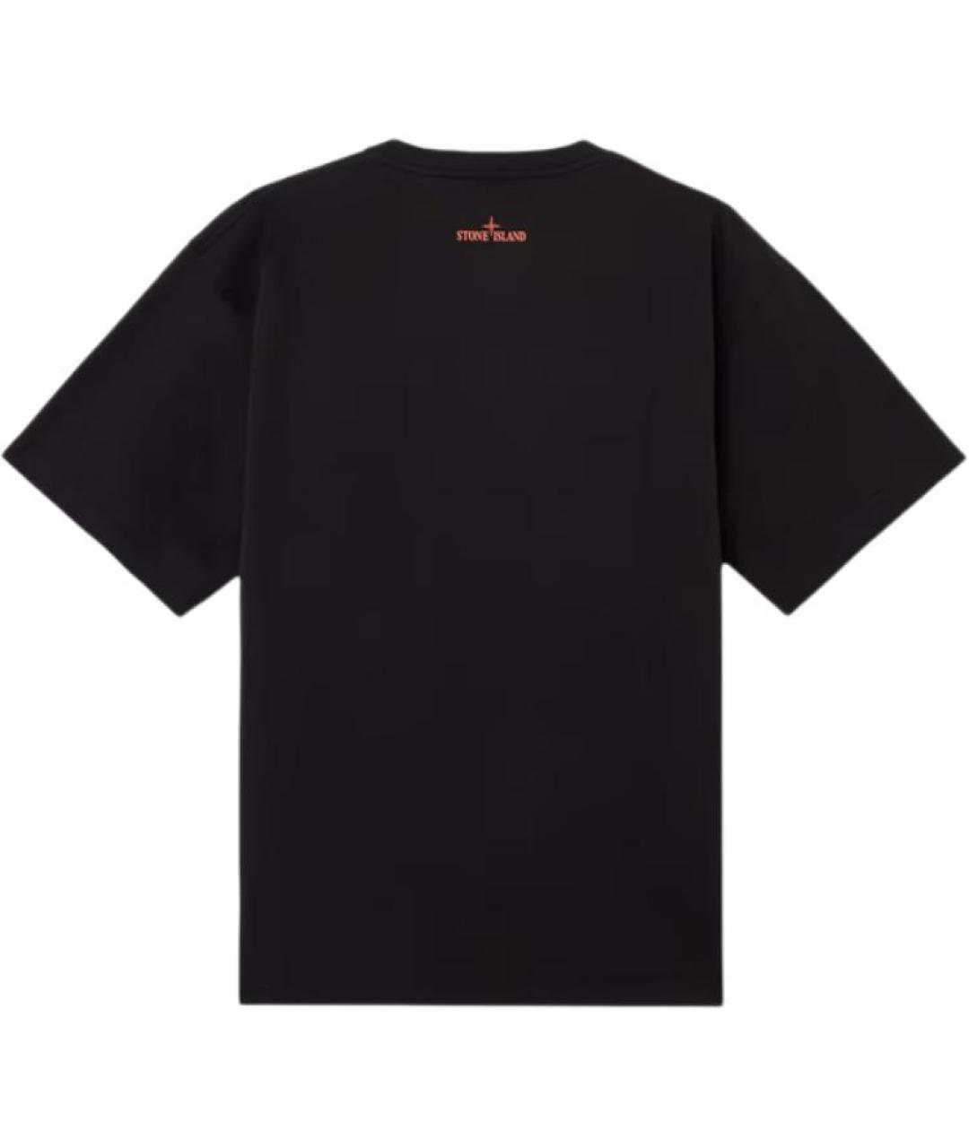 STONE ISLAND Черная футболка, фото 2