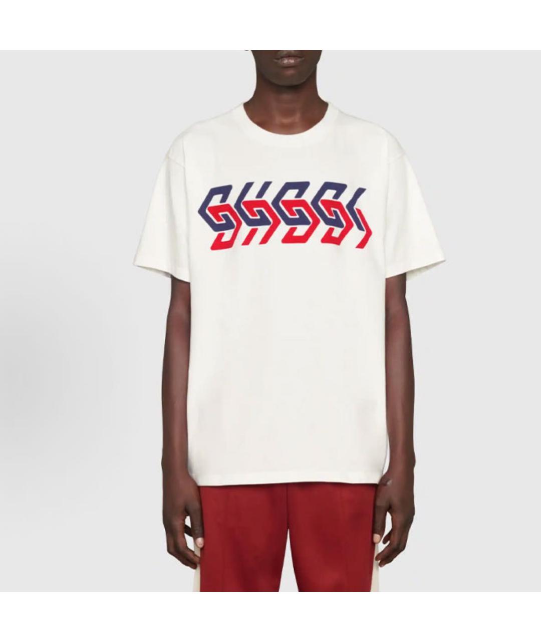 GUCCI Белая футболка, фото 4