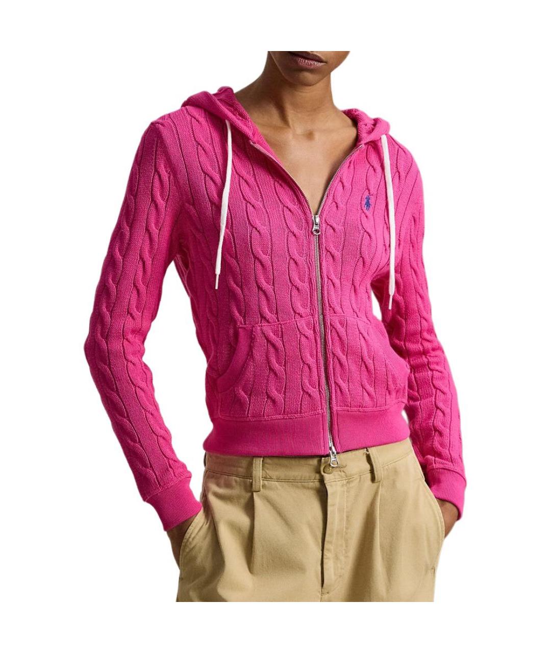 POLO RALPH LAUREN Фуксия хлопковый джемпер / свитер, фото 4