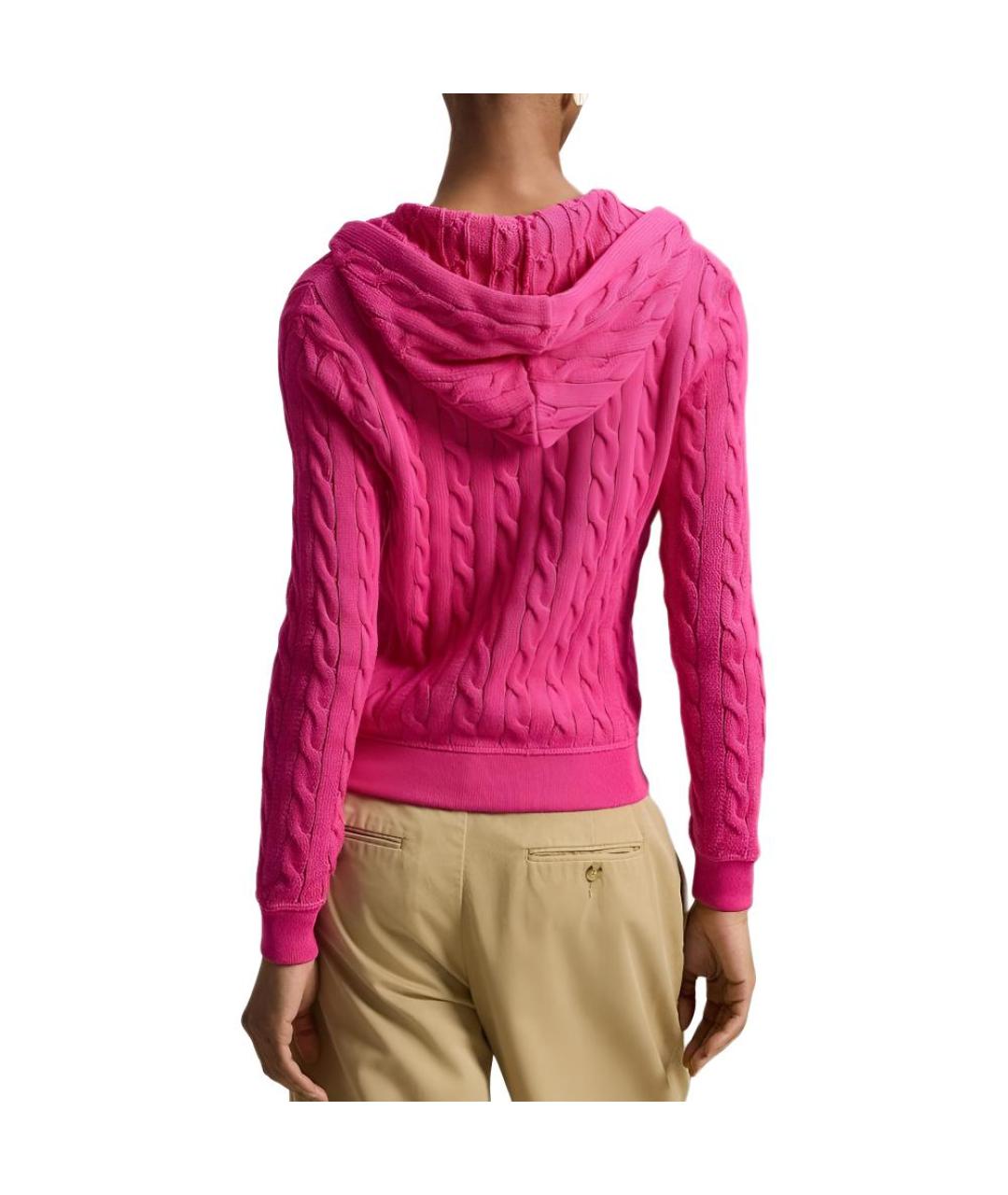 POLO RALPH LAUREN Фуксия хлопковый джемпер / свитер, фото 3