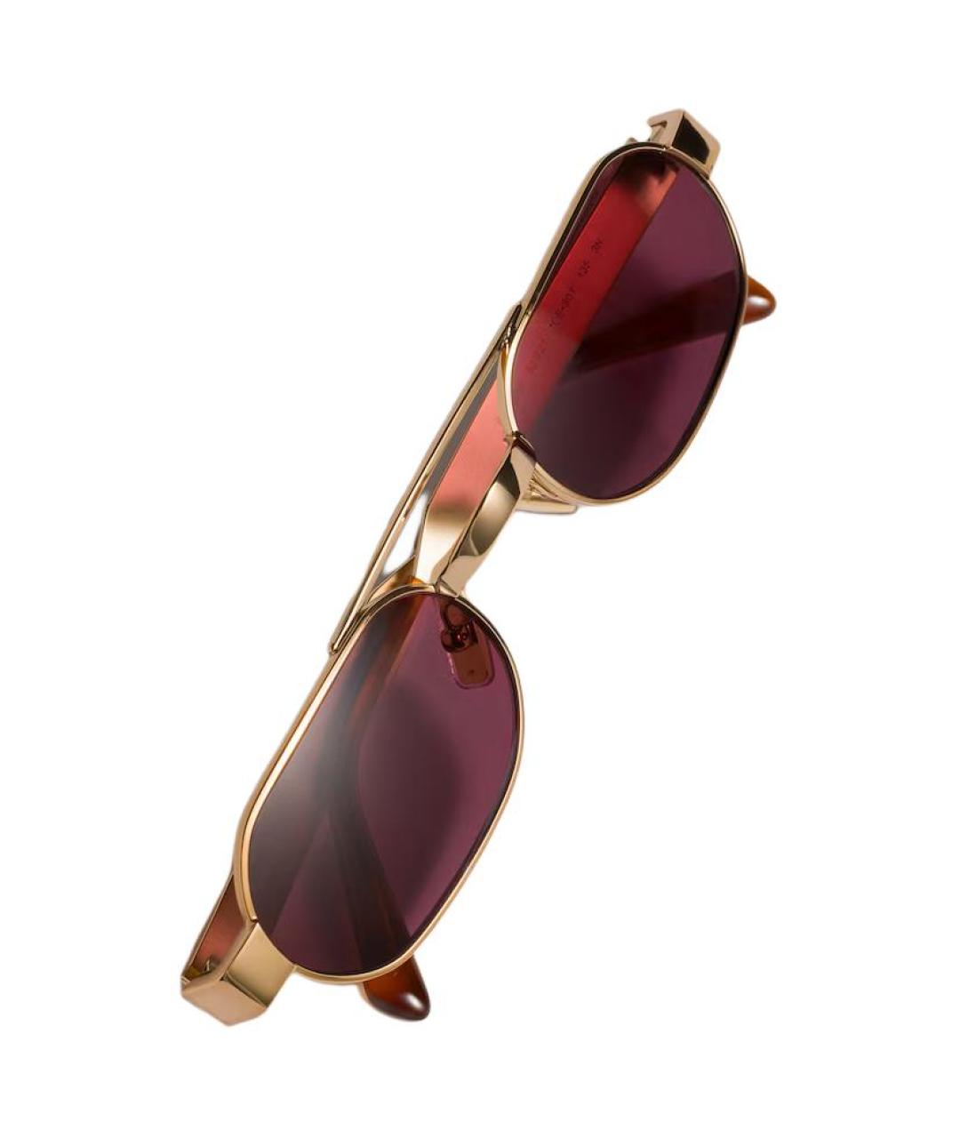 MIU MIU Красные металлические солнцезащитные очки, фото 4