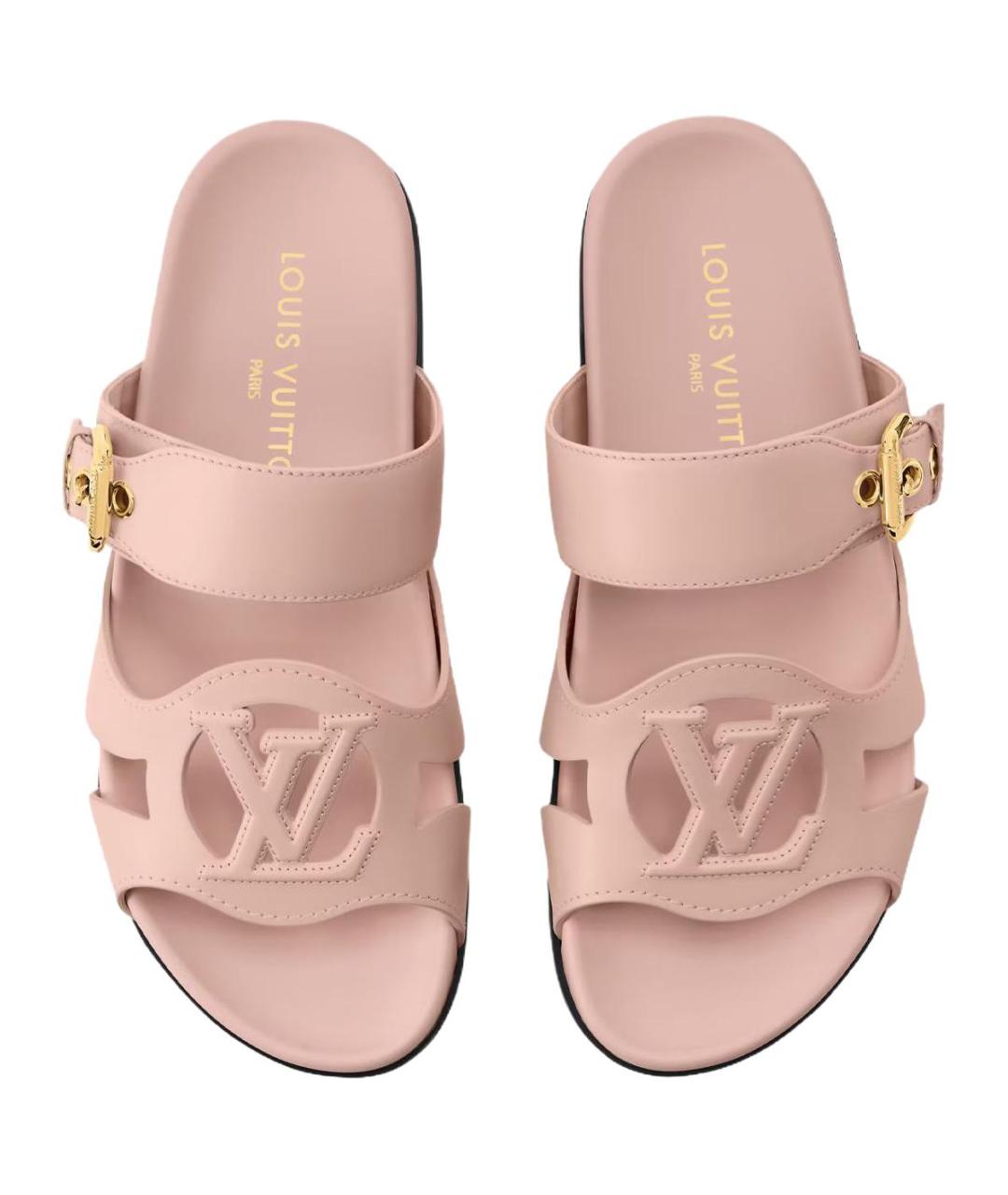 LOUIS VUITTON Розовые сандалии, фото 4