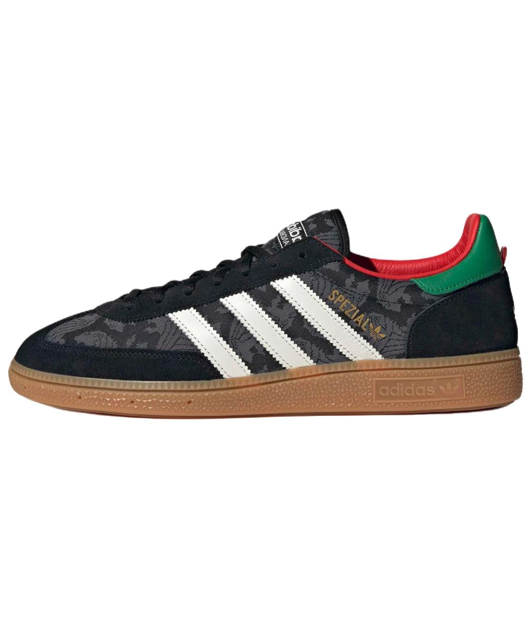 ADIDAS Черные кожаные низкие кроссовки / кеды, фото 2
