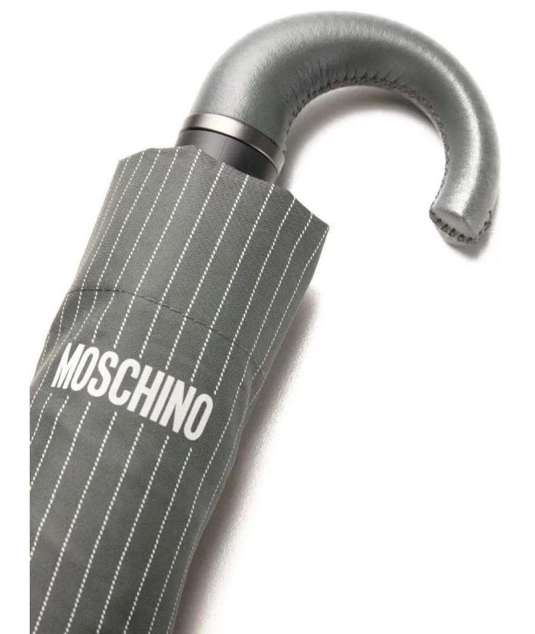 MOSCHINO Черный зонт, фото 4