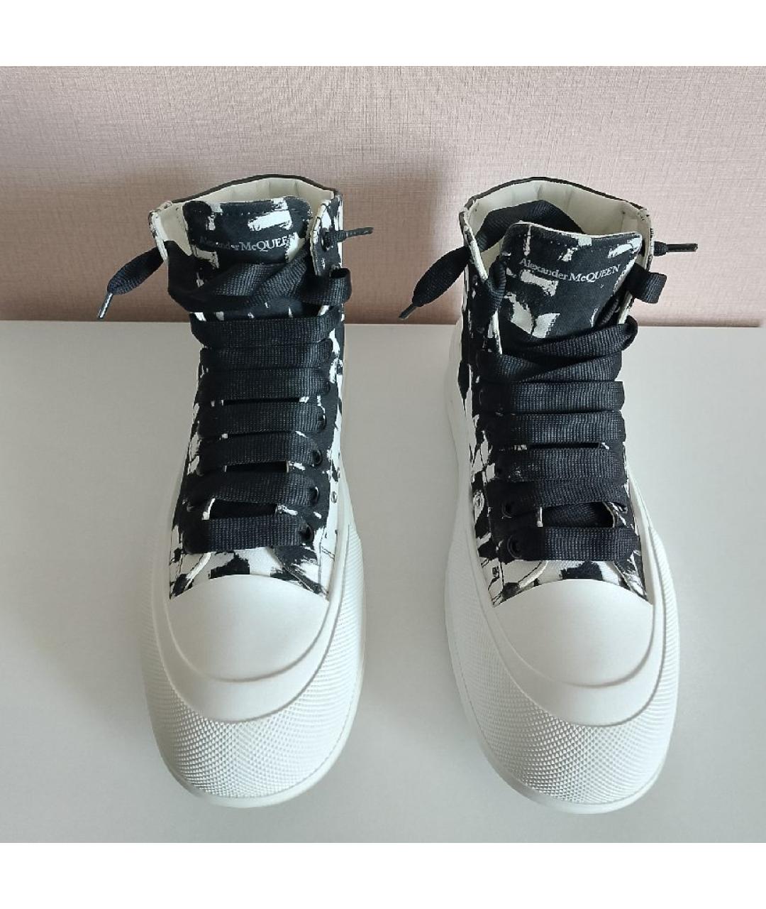 ALEXANDER MCQUEEN Мульти текстильные высокие кроссовки / кеды, фото 2