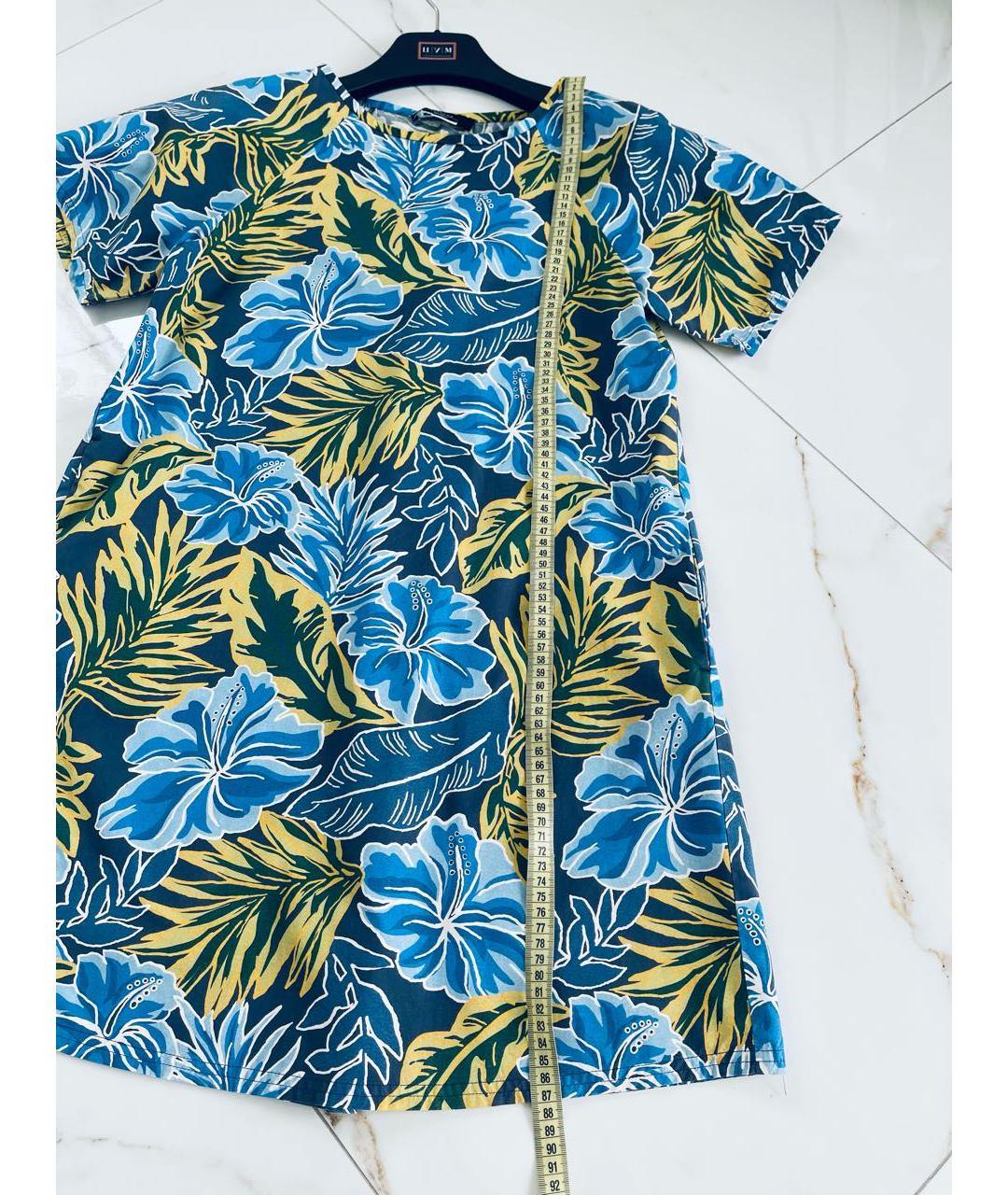 WEEKEND MAX MARA Мульти хлопковое повседневное платье, фото 8