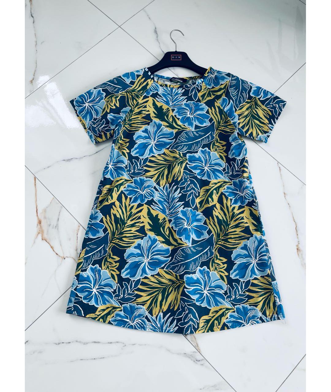 WEEKEND MAX MARA Мульти хлопковое повседневное платье, фото 9