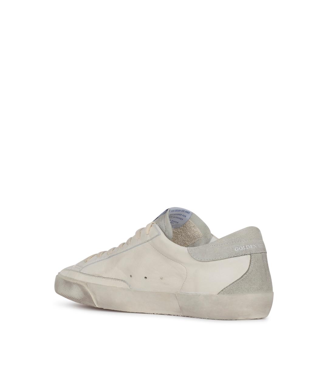 GOLDEN GOOSE DELUXE BRAND Белые кожаные низкие кроссовки / кеды, фото 5