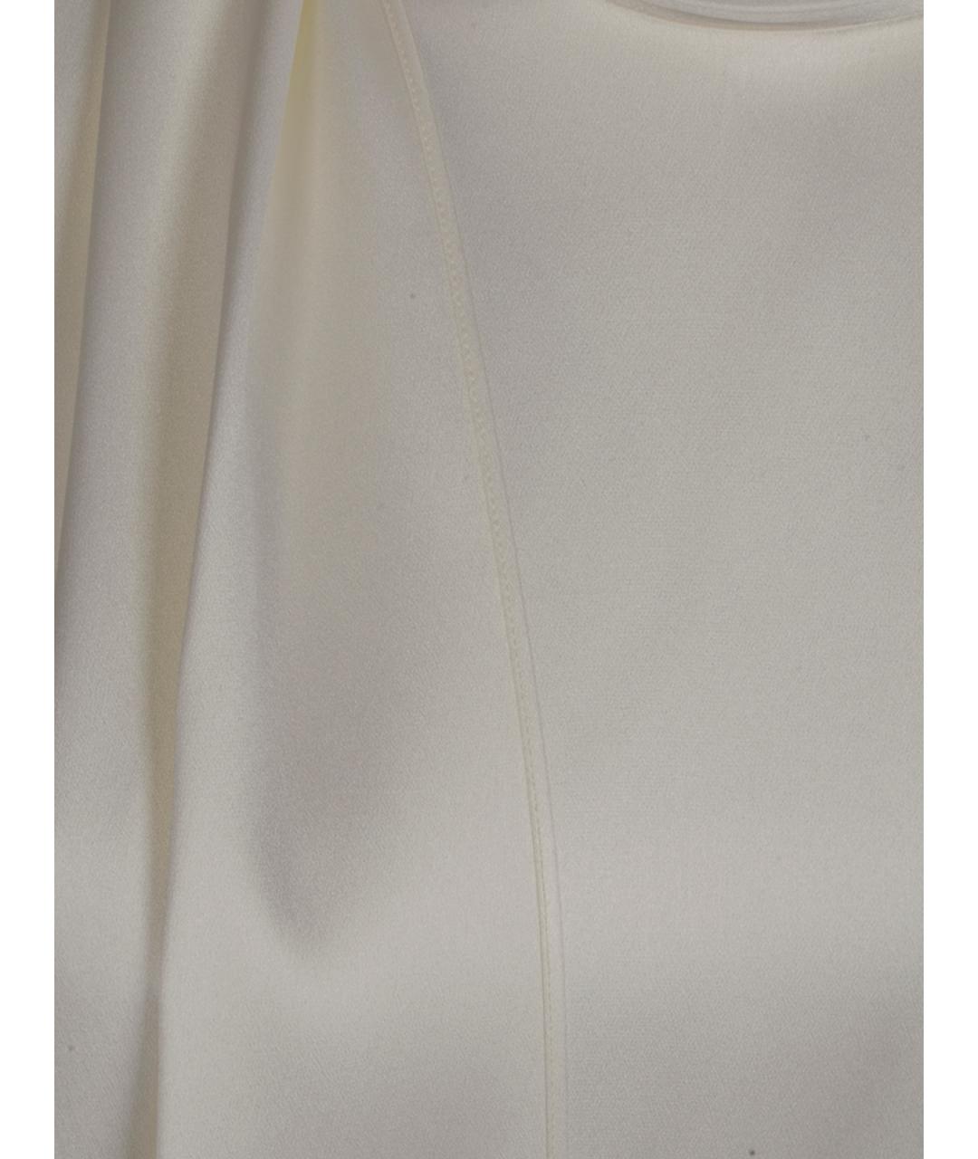 BOTTEGA VENETA Белая шелковая блузы, фото 6