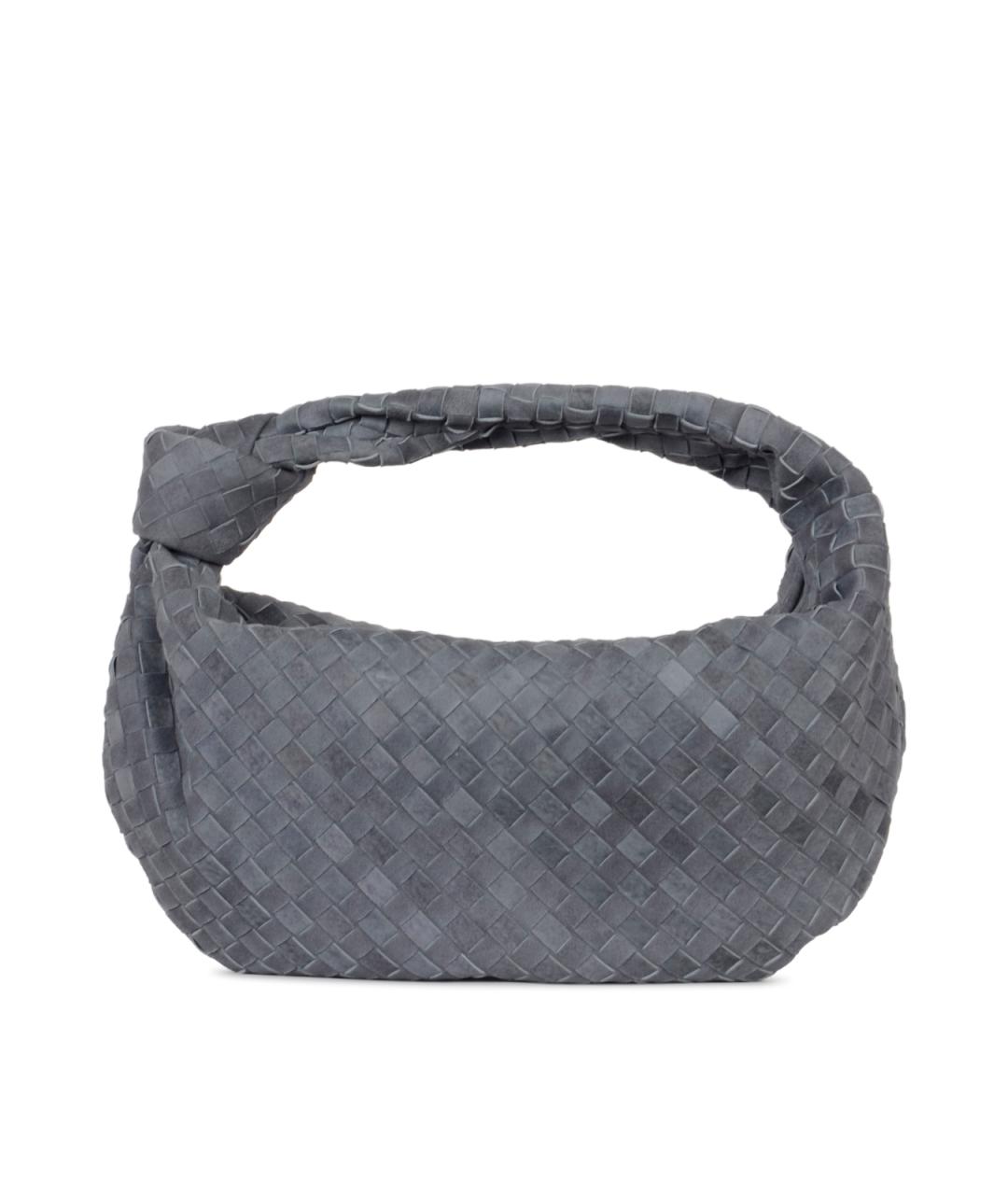 BOTTEGA VENETA Голубая замшевая сумка через плечо, фото 3