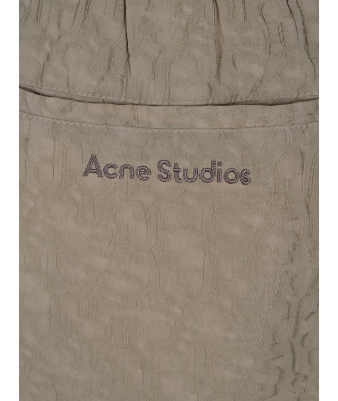 ACNE STUDIOS Серые вискозные шорты, фото 3