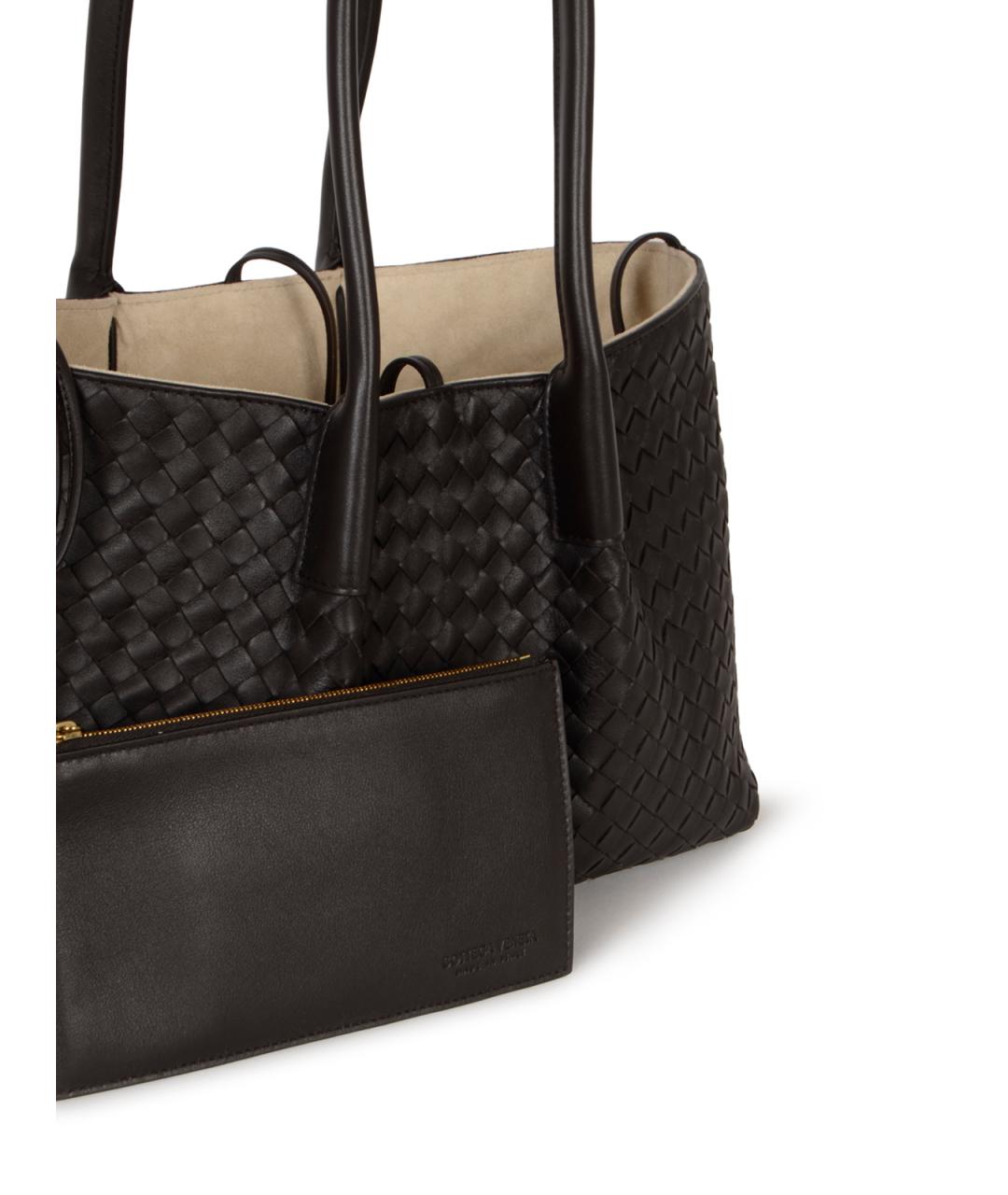 BOTTEGA VENETA Черная сумка тоут, фото 4