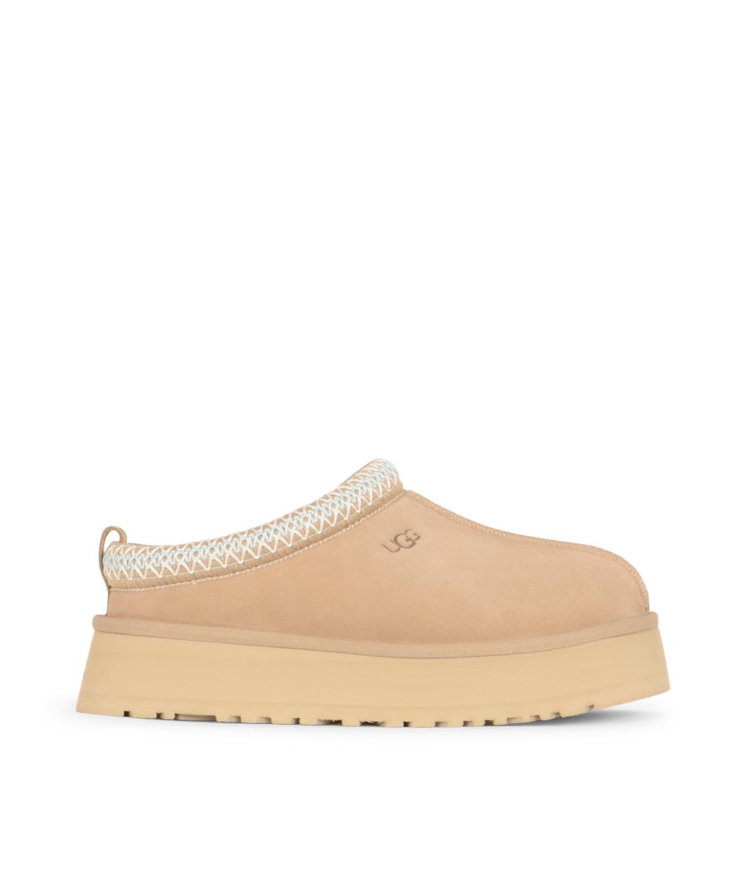 UGG AUSTRALIA Бежевые нубуковые сабо, фото 1