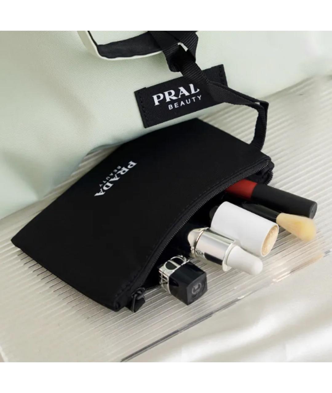 PRADA BEAUTY Зеленая хлопковая сумка тоут, фото 3