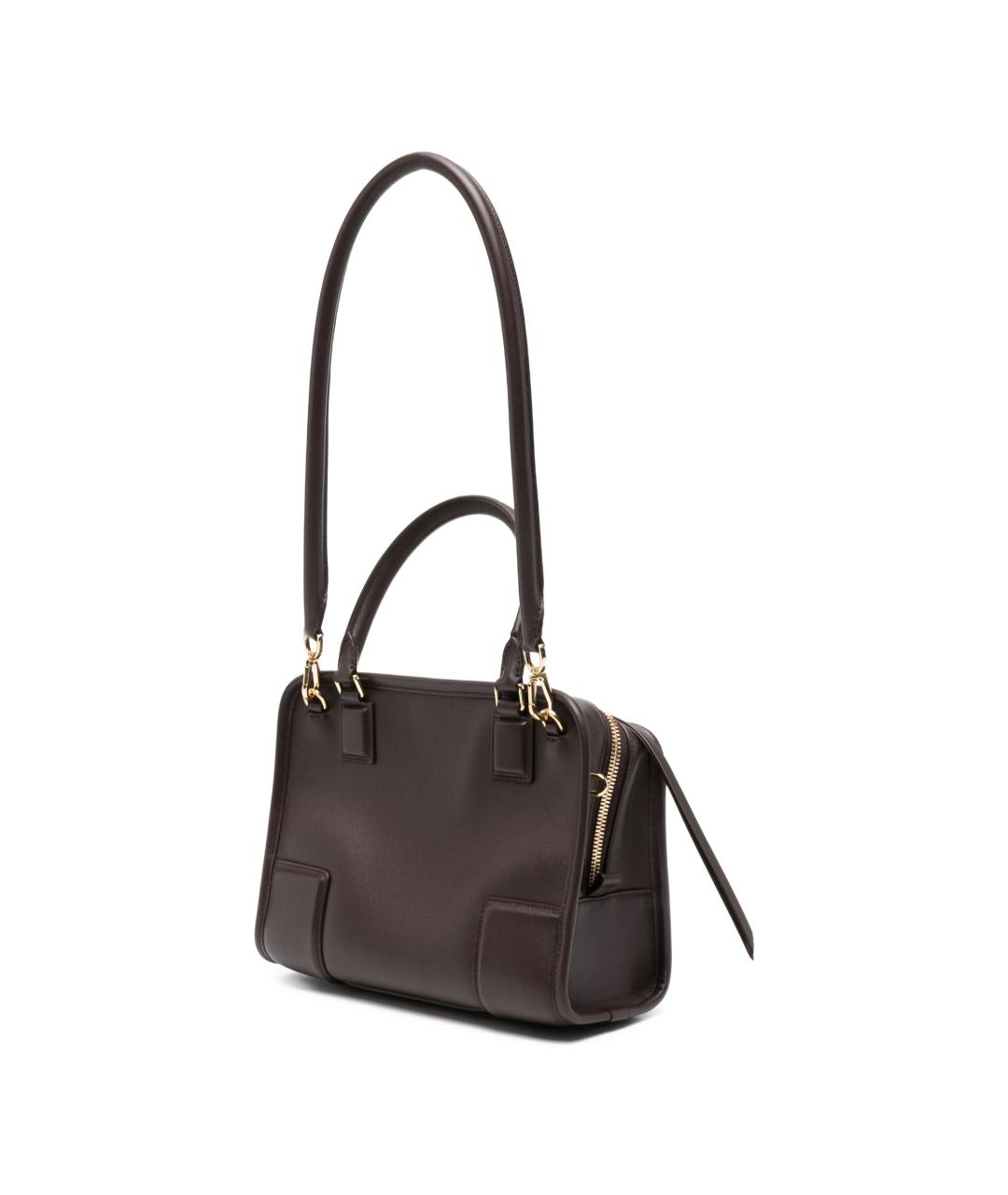 LOEWE Коричневая кожаная сумка тоут, фото 4