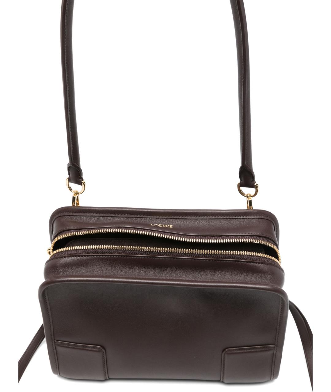 LOEWE Коричневая кожаная сумка тоут, фото 2