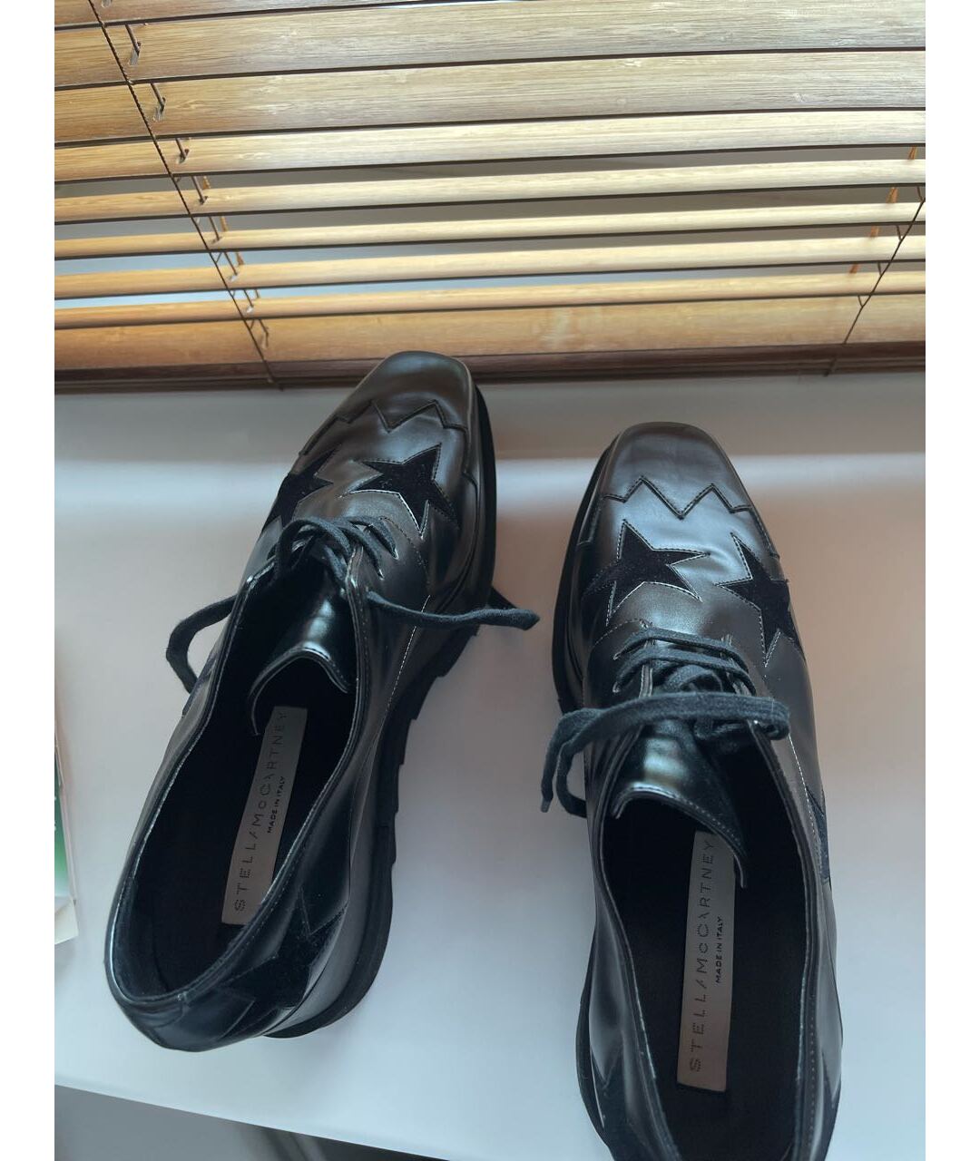 STELLA MCCARTNEY Черные кожаные ботинки, фото 3