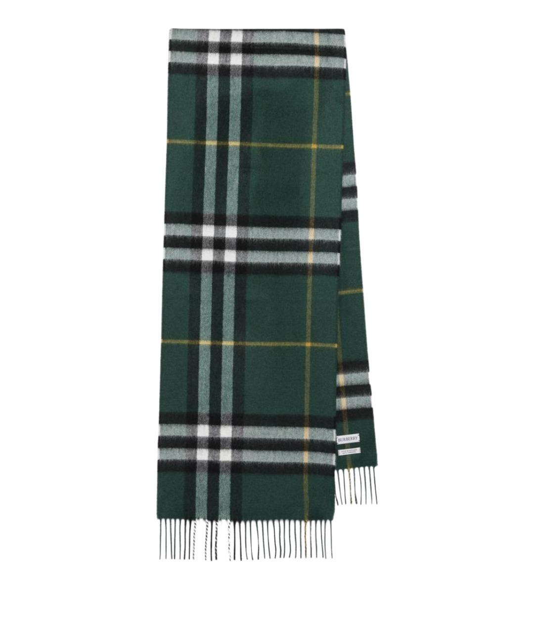 BURBERRY Зеленый кашемировый шарф, фото 1