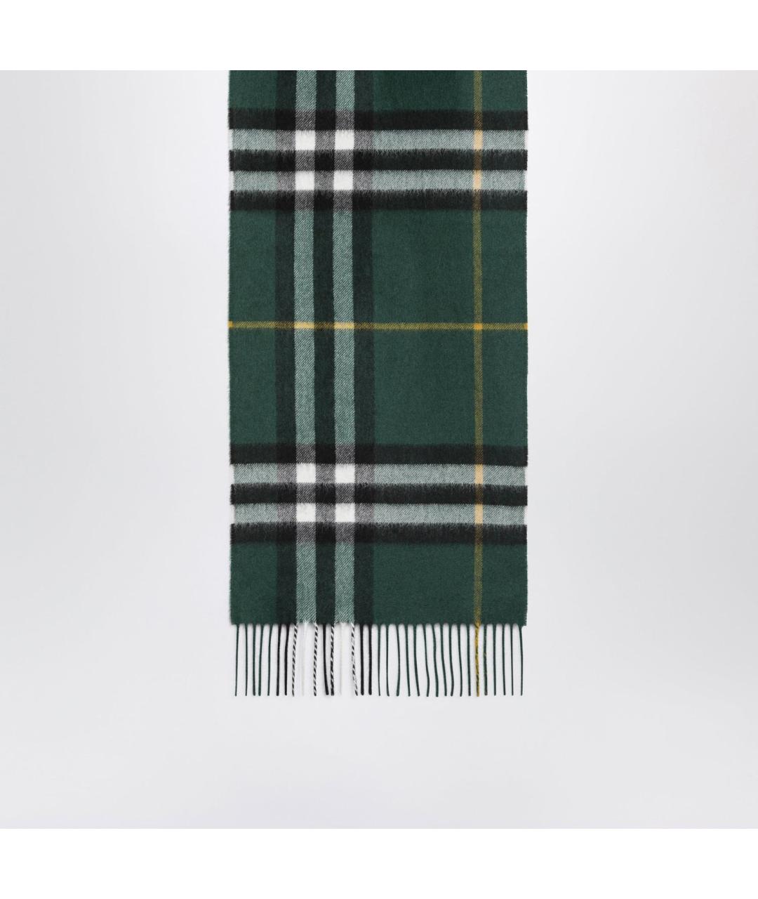 BURBERRY Зеленый кашемировый шарф, фото 2