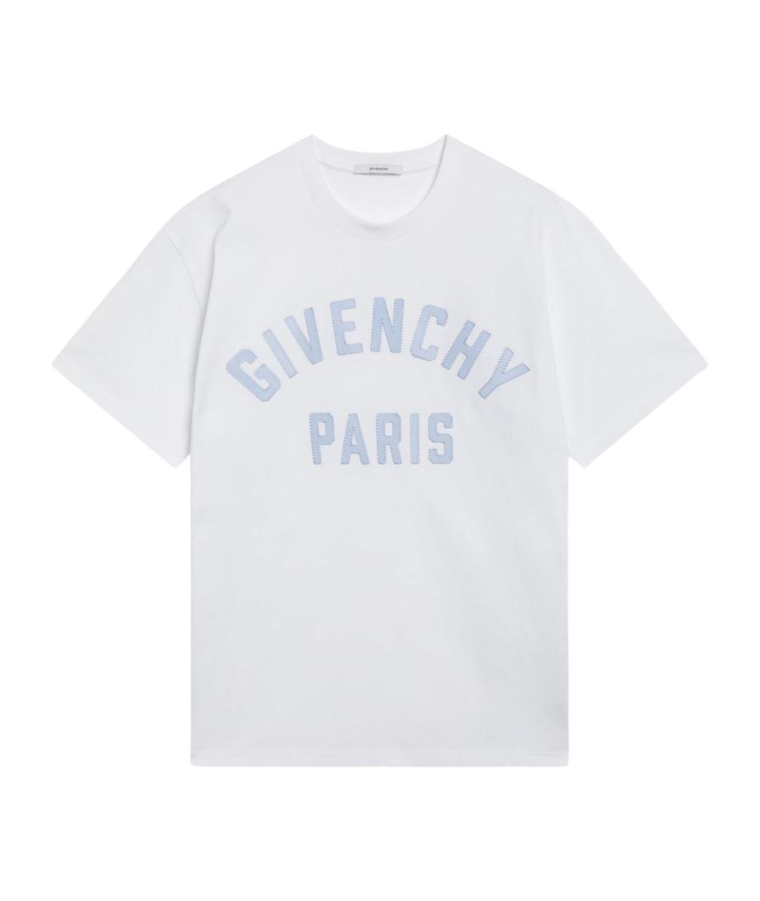 GIVENCHY Белая хлопковая футболка, фото 1