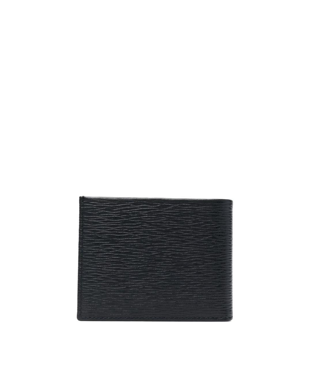 FERRAGAMO Черный кожаный кошелек, фото 3