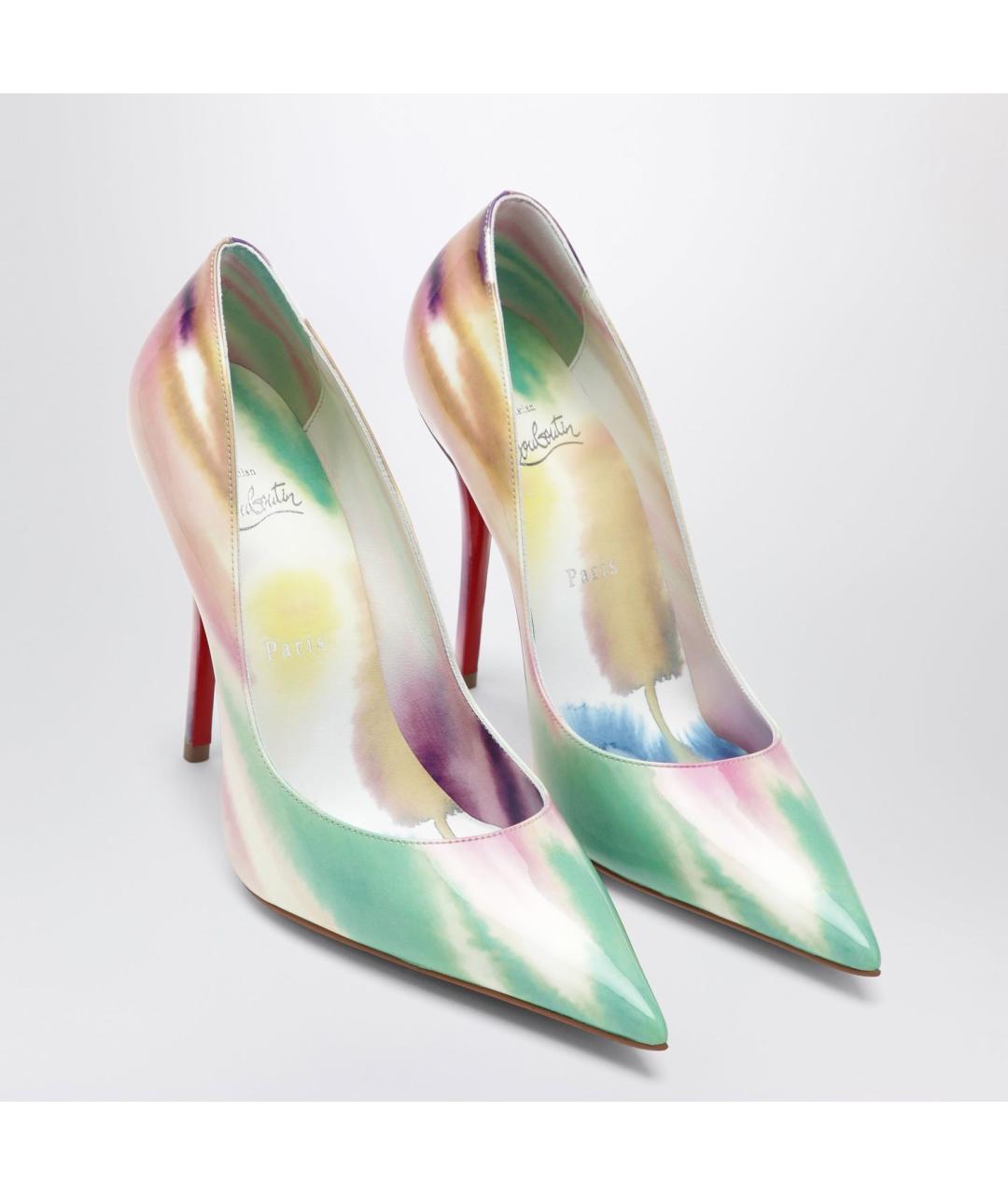 CHRISTIAN LOUBOUTIN Мульти туфли из лакированной кожи, фото 2