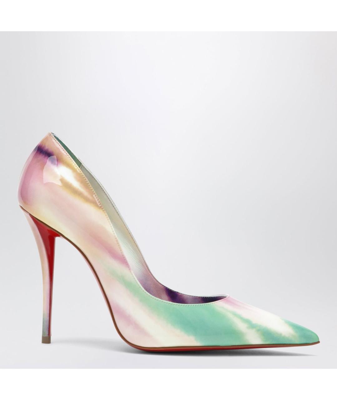 CHRISTIAN LOUBOUTIN Мульти туфли из лакированной кожи, фото 3