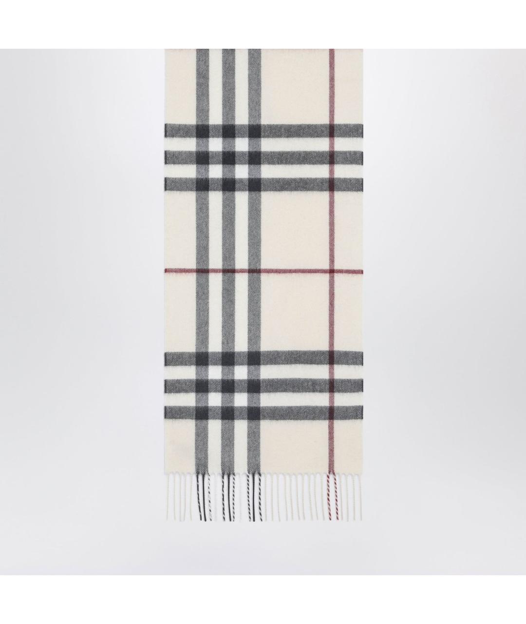 BURBERRY Бежевый кашемировый шарф, фото 2