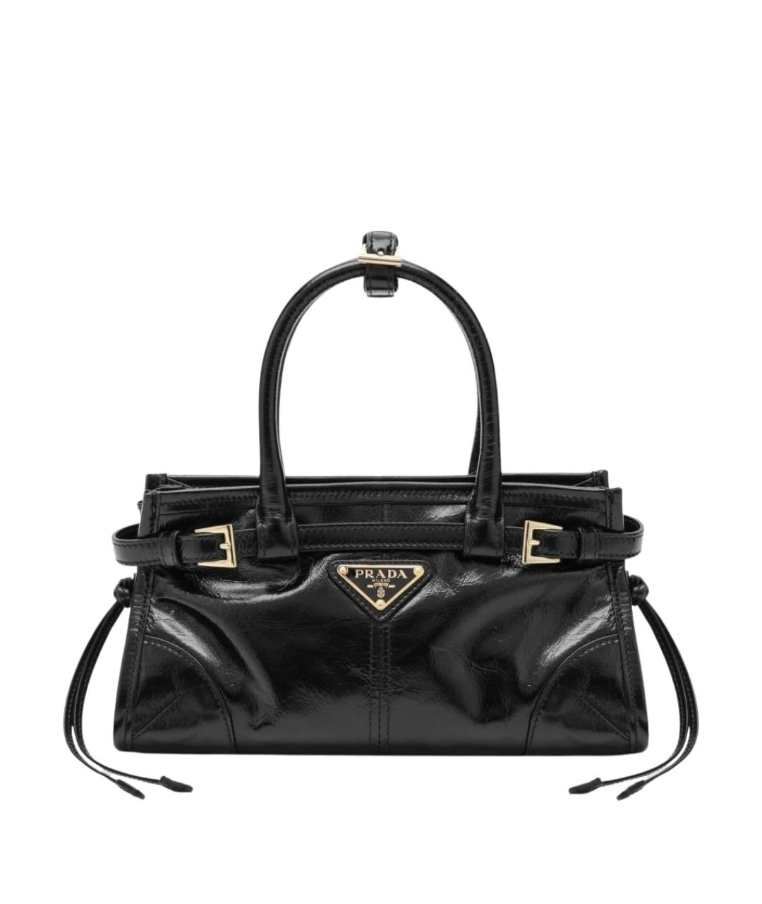 PRADA Черная кожаная сумка тоут, фото 1