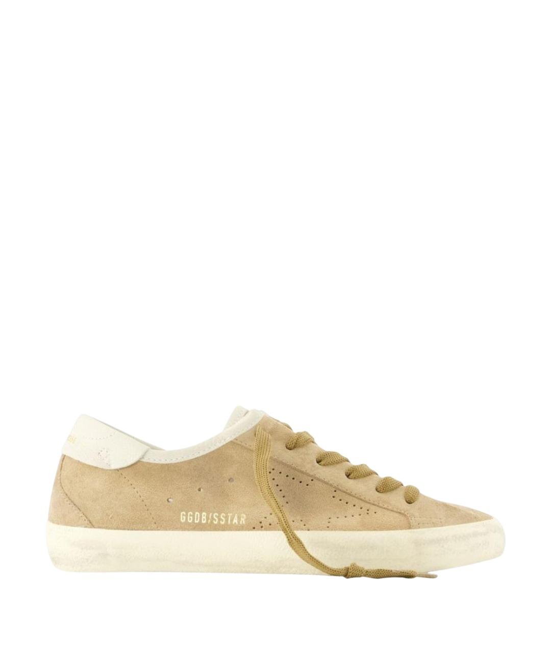 GOLDEN GOOSE DELUXE BRAND Коричневые кожаные кеды, фото 1