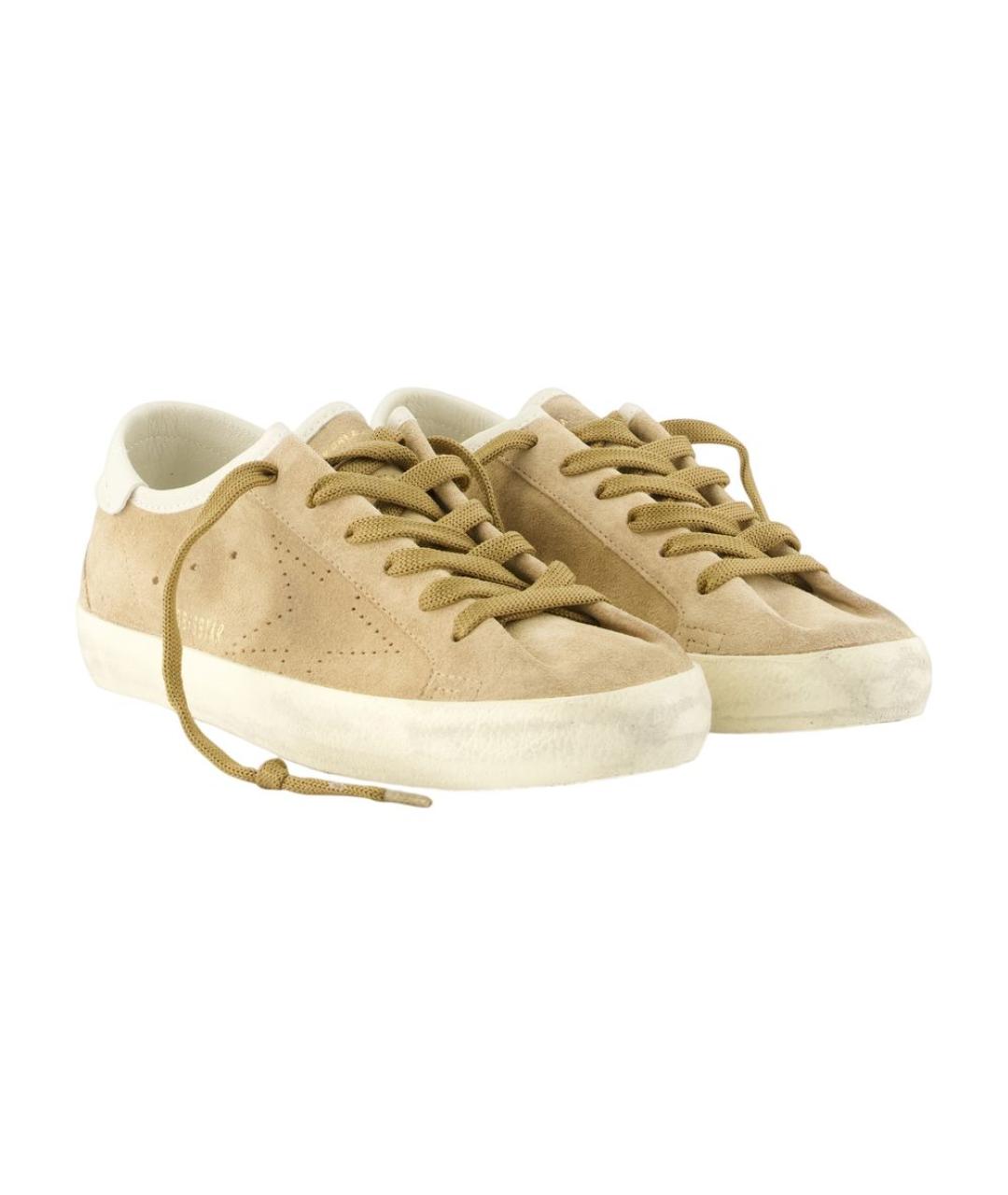 GOLDEN GOOSE DELUXE BRAND Коричневые кожаные кеды, фото 2