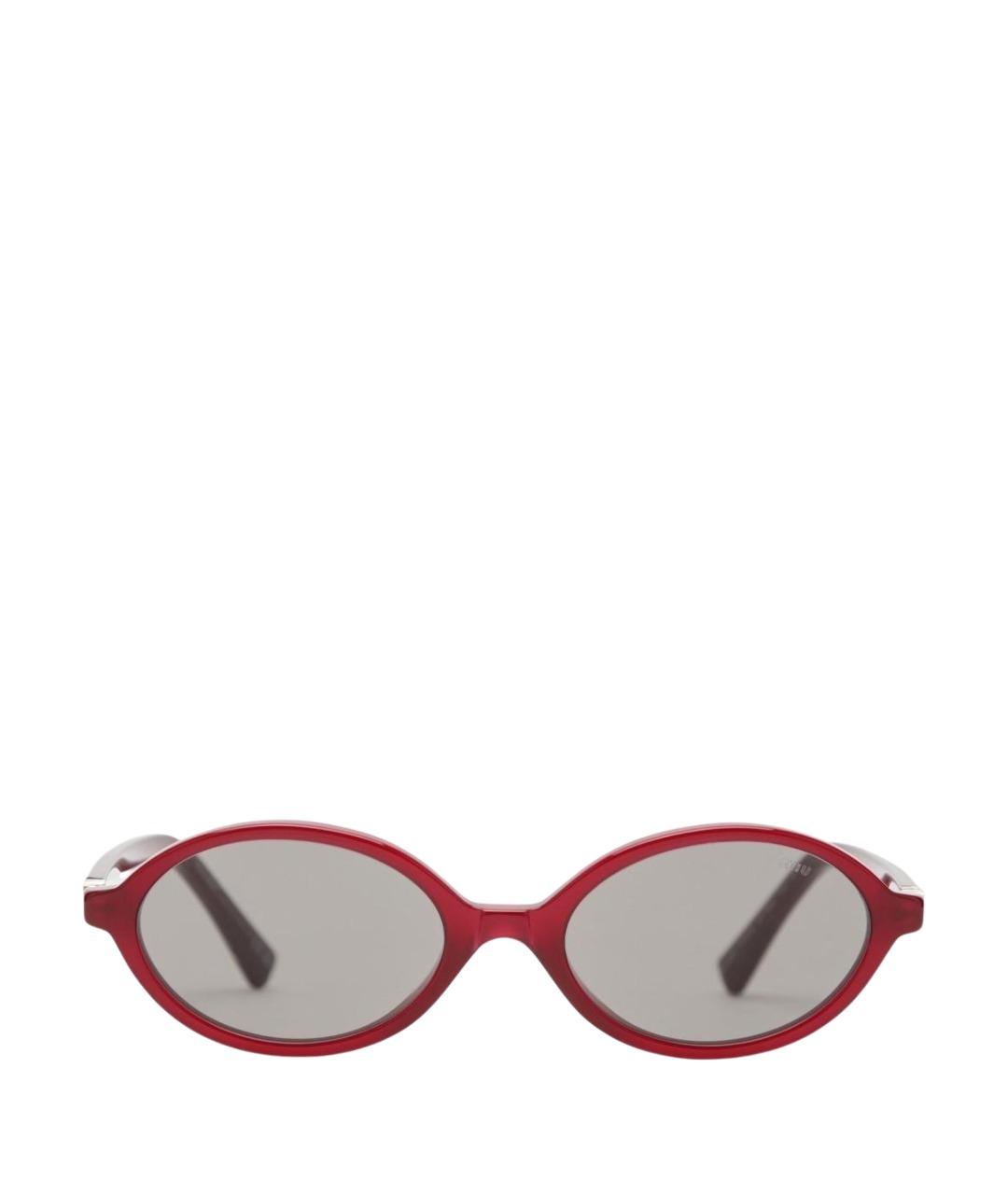 MIU MIU Бордовые солнцезащитные очки, фото 1